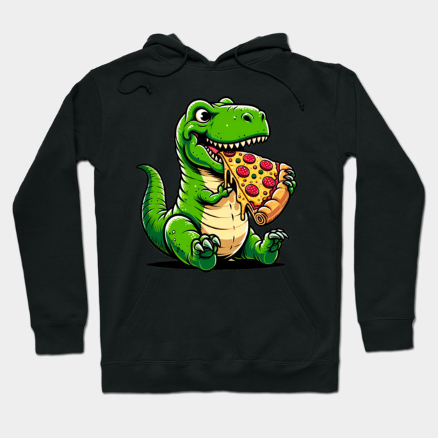 Funny Pizza T rex Dinosaur, Pizza Lover Hoodie by logiamerch