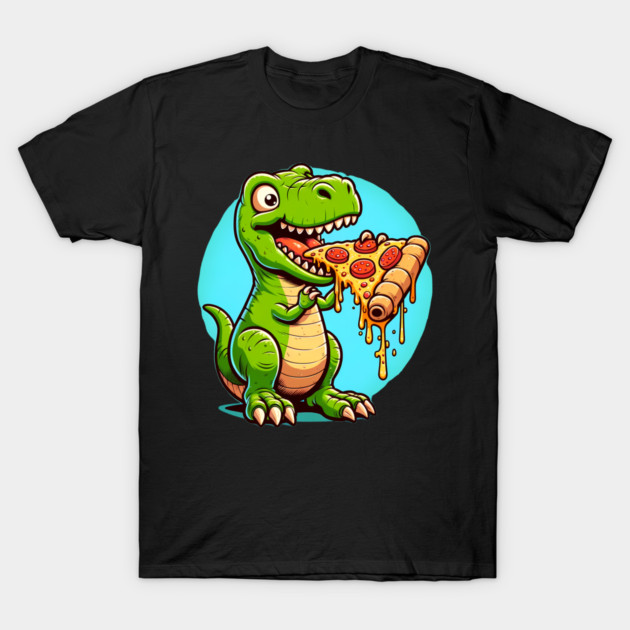 Funny Pizza T rex Dinosaur, Pizza Lover T-Shirt by logiamerch