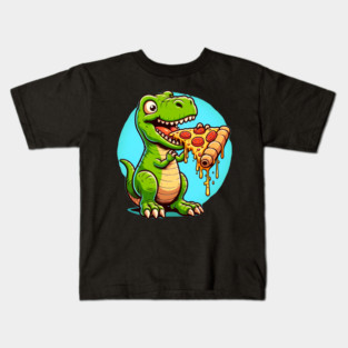 Funny Pizza T rex Dinosaur, Pizza Lover Kids T-Shirt