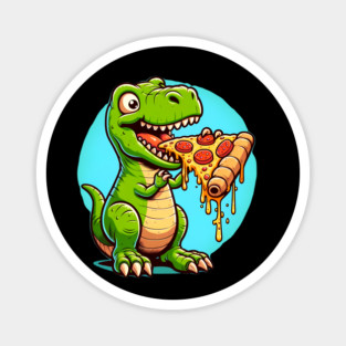 Funny Pizza T rex Dinosaur, Pizza Lover Magnet