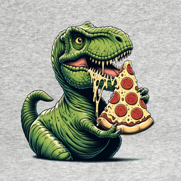 Funny Pizza T rex Dinosaur, Pizza Lover by logiamerch