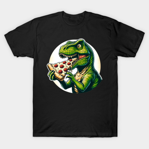 Funny Pizza T rex Dinosaur, Pizza Lover T-Shirt by logiamerch