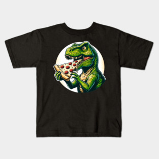 Funny Pizza T rex Dinosaur, Pizza Lover Kids T-Shirt
