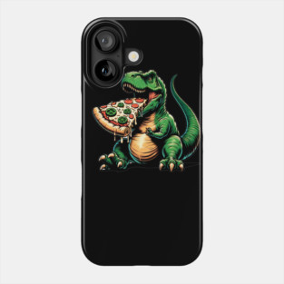 Funny Pizza T rex Dinosaur, Pizza Lover Phone Case