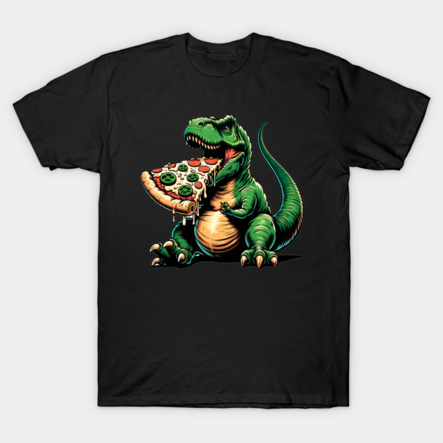 Funny Pizza T rex Dinosaur, Pizza Lover T-Shirt by logiamerch