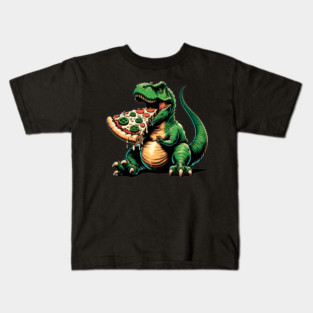 Funny Pizza T rex Dinosaur, Pizza Lover Kids T-Shirt