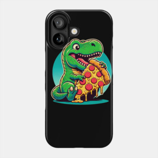 Funny Pizza T rex Dinosaur, Pizza Lover Phone Case