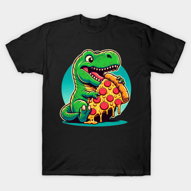 Funny Pizza T rex Dinosaur, Pizza Lover T-Shirt by logiamerch