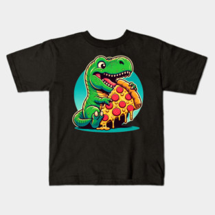 Funny Pizza T rex Dinosaur, Pizza Lover Kids T-Shirt