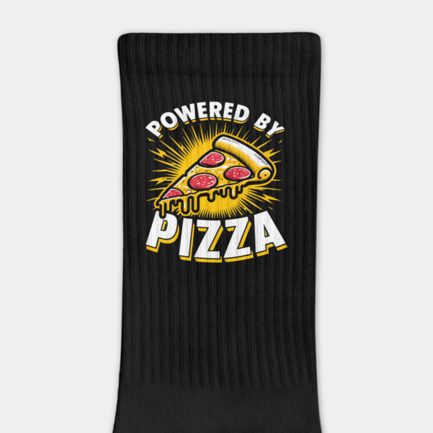 Funny Powered by Pizza by logiamerch