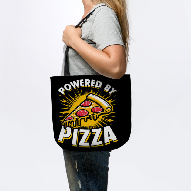 Funny Powered by Pizza by logiamerch