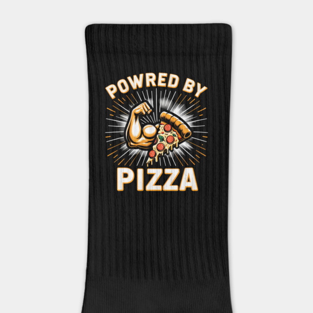 Funny Powered by Pizza by logiamerch