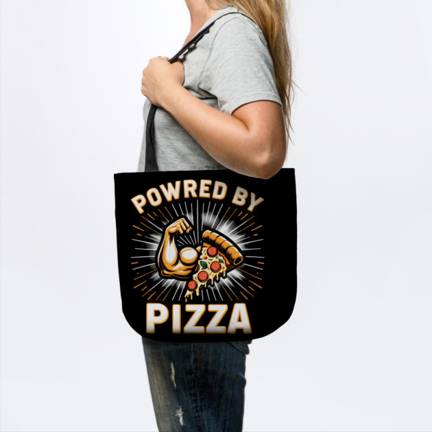 Funny Powered by Pizza by logiamerch