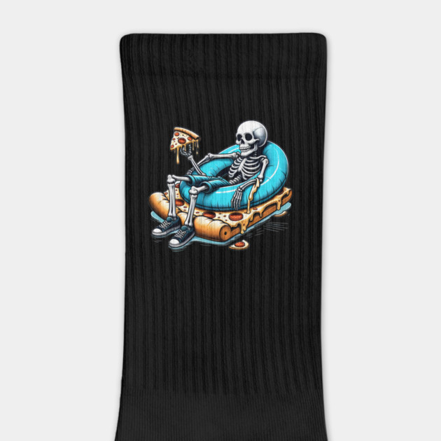 Funny Pizza Lover, Skeleton by logiamerch