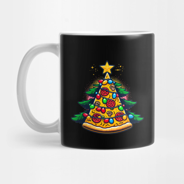 Xmas Tree with Pizza, Funny Pizza Lover by logiamerch