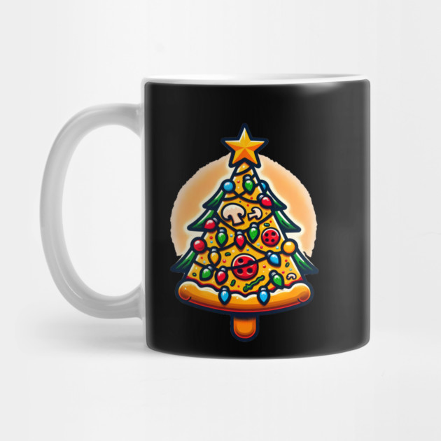 Xmas Tree with Pizza, Funny Pizza Lover by logiamerch