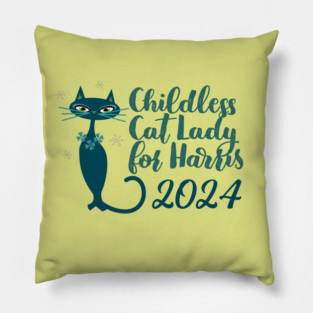 Childless Cat Lady Pillow