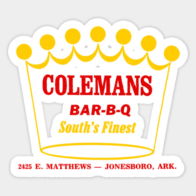 Colemans Bar-B-Q Magnet by rt-shirts