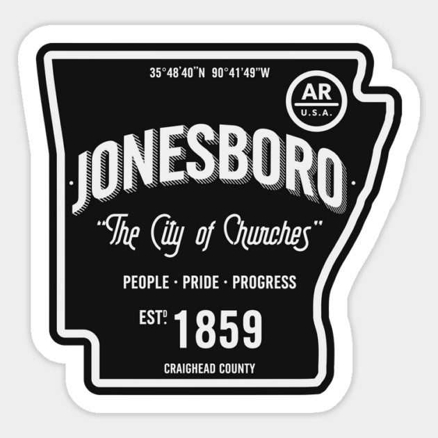 Jonesboro - City of Churches Magnet by rt-shirts