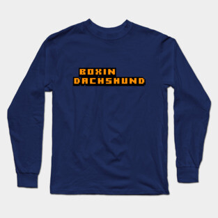 8-bit Boxin Dachshund Long Sleeve T-Shirt