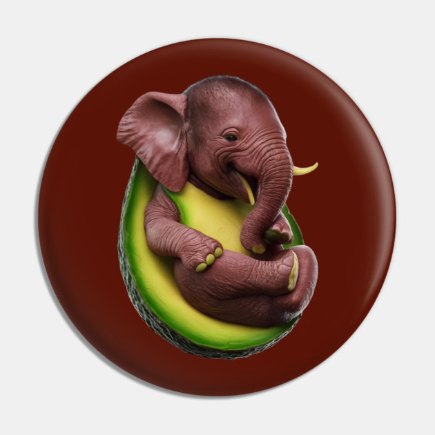 Avocado Elephant Baby Pin by animegirlnft