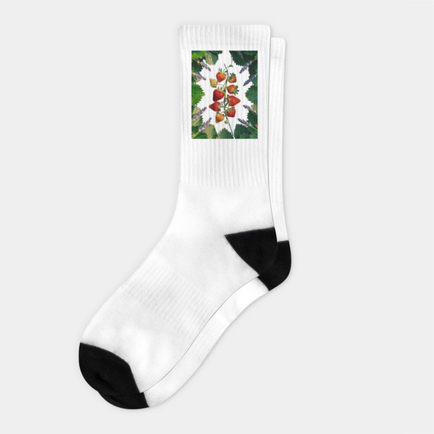 Strawberries plant Socks by animegirlnft
