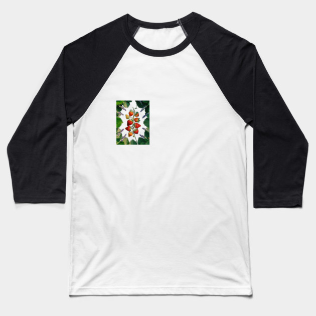 Strawberries plant Baseball T-Shirt by animegirlnft