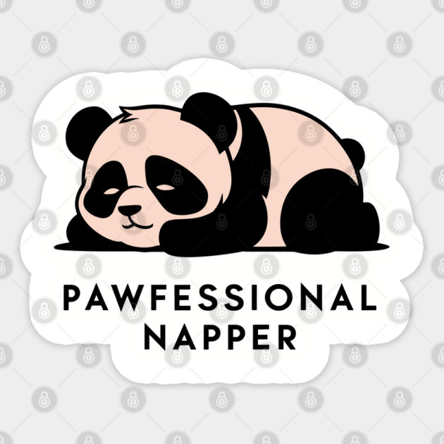 Pawfessional Napper Humorous Pun Lazy Sleepyhead Sticker by Anticorporati