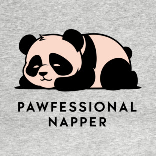 Pawfessional Napper Humorous Pun Lazy Sleepyhead T-Shirt