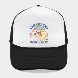 Childless Dog Lady Cat Lady Funny Vote 2024 Funny Saying Hat