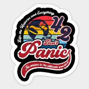 Dont panic Sticker