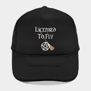Licensed to Fly Wiccan Pagan Halloween Cheeky Witch Hat