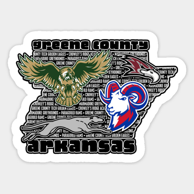 Greene County Mascots Sticker by rt-shirts