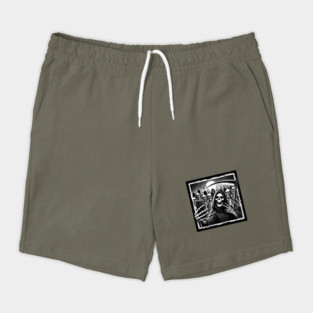 Grim Reaper Selfie (Black and White Version) Shorts