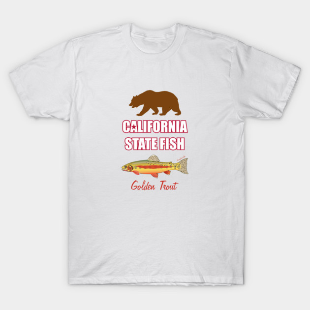 California State Freshwater Fish - Golden Trout T-Shirt by Reefhorse