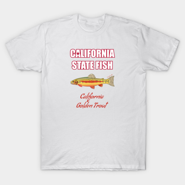 California State Freshwater Fish - Golden Trout T-Shirt by Reefhorse