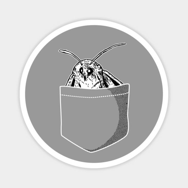 Pocket Moth Magnet by dumbshirts
