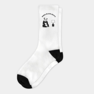 Woah Black Betty Panda Lamp Socks