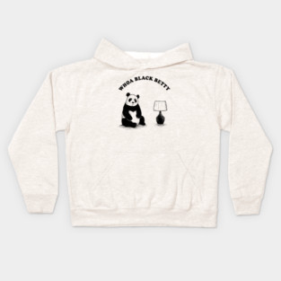 Woah Black Betty Panda Lamp Kids Hoodie