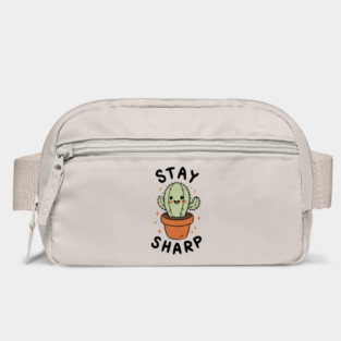 Stay Sharp Cactus Plant Lover Pun Bag