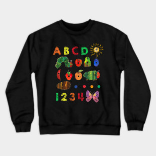 Cute Hungry Caterpillar Transformation Back To School Crewneck Sweatshirt