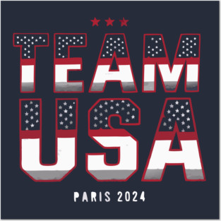 Team USA Paris 2024 Posters and Art