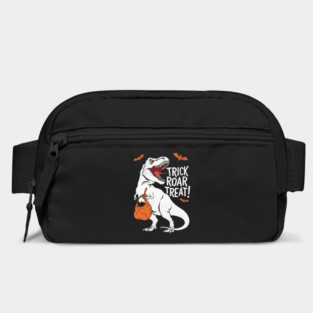 Trick Roar Treat Design: Halloween Dinosaur with Candy - Fun Spooky Art Bag