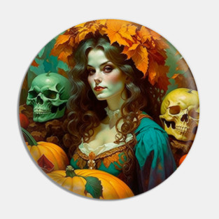 Art Nouveau Samhain Pin