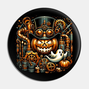 Steampunk Halloween Pin