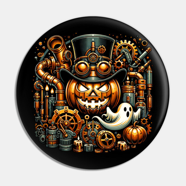 Steampunk Halloween Pin by HolidayBug