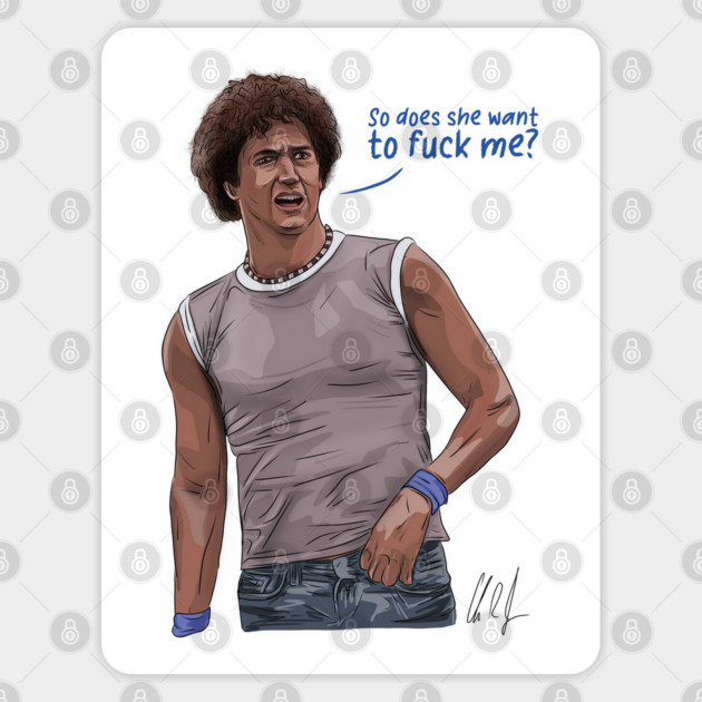 Wet Hot American Summer: So Does She Want to F*** Me? Sticker by 51Deesigns