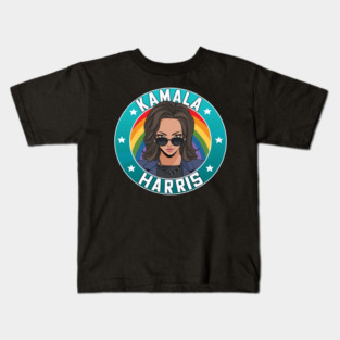Kamala Harris for President 2024 LGBTQ Gay Lesbian Kids T-Shirt