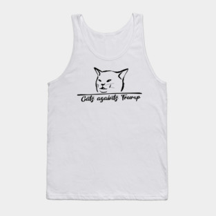 Cats-Against-Trump Tank Top