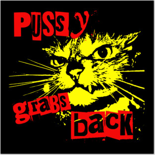 Pussy Grabs Back Posters and Art